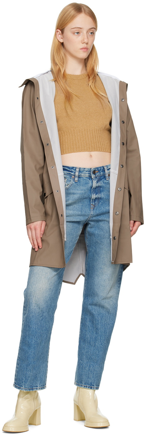 RAINS Taupe Long Coat