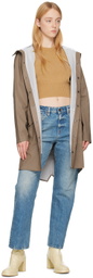 RAINS Taupe Long Coat