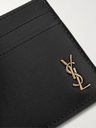 SAINT LAURENT - Logo-Appliquéd Leather Cardholder