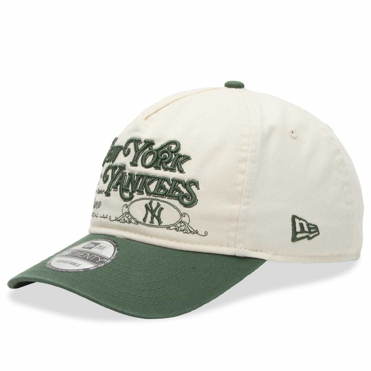 New Era Washed Graphic 19Twenty Cap in Cream 