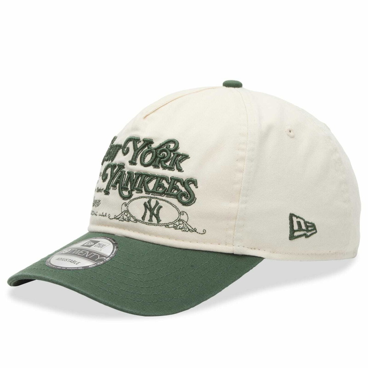 Photo: New Era Washed Graphic 19Twenty Cap in Cream 