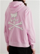Mastermind World - Glittered Logo-Print Cotton-Jersey Hoodie - Pink