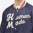 Human Made Men's Nylon Stadium Jacket in Navy