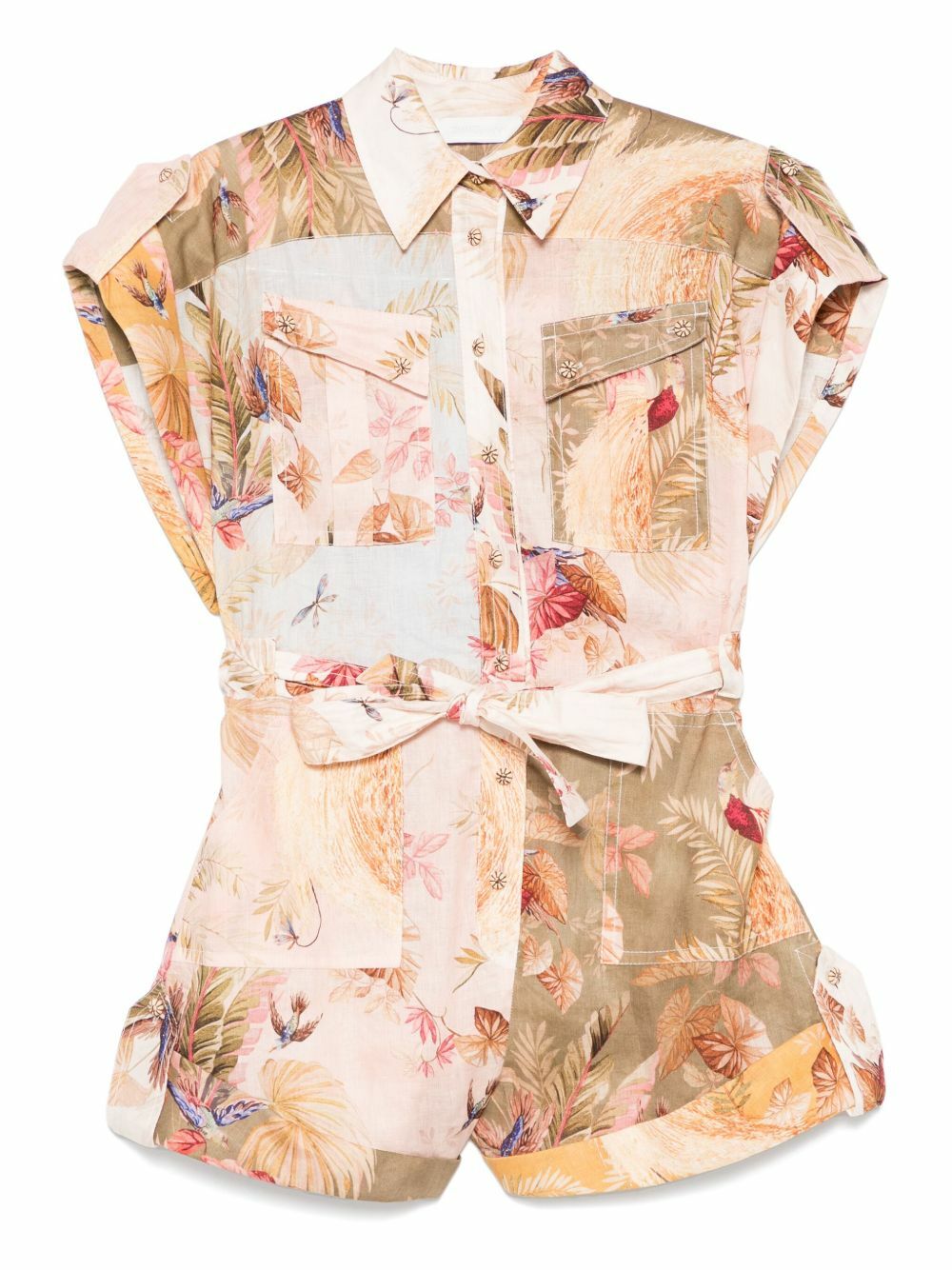 【Zimmermann】Waverly フローラル シルク ロンパース Zimmermann Waverly floral silk romper Zimmermann