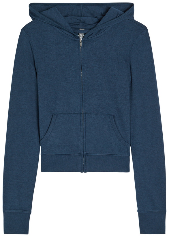Photo: Vuori Halo Mini Hooded Jersey Sweatshirt Navy