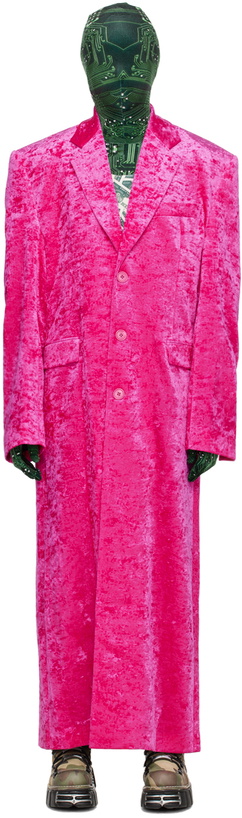 Photo: VETEMENTS Pink Button Up Coat