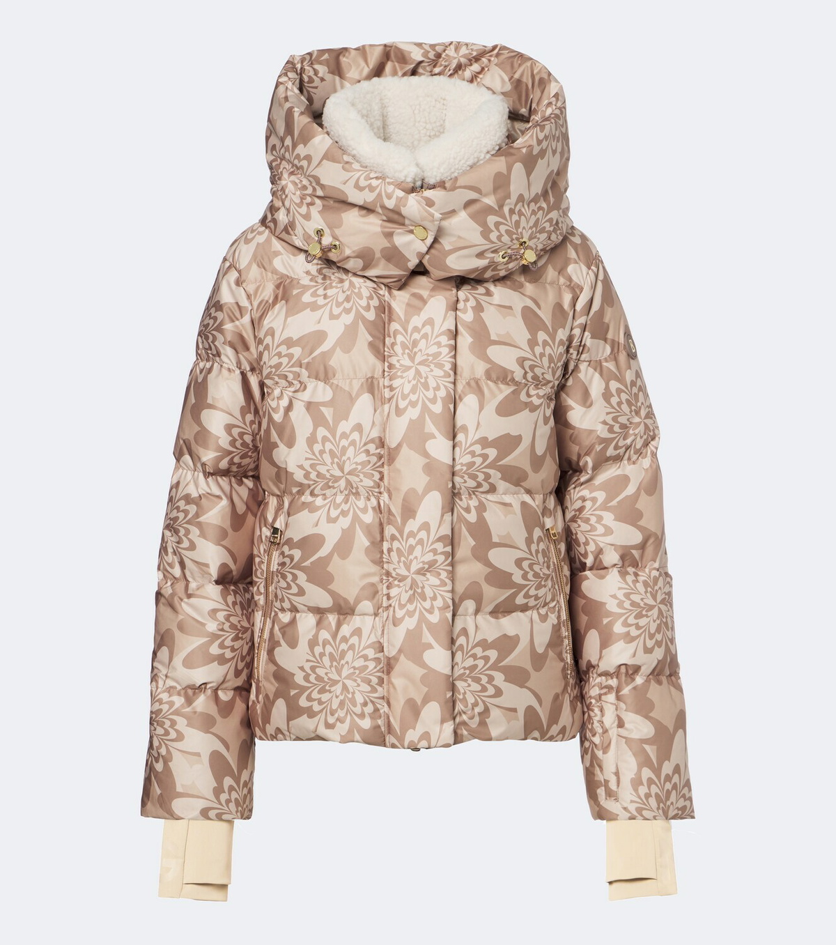 Bogner Naia hooded printed down ski jacket