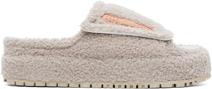 Photo: PDF Beige Sherpa Fleece Sandals