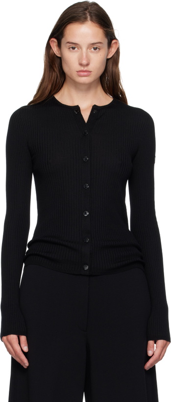 Photo: Moncler Genius Moncler x EE72 Black Wool Cardigan