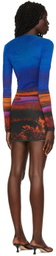 Louisa Ballou SSENSE Exclusive Blue Helios Minidress