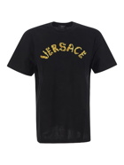 Versace Logo Embroidery T Shirt