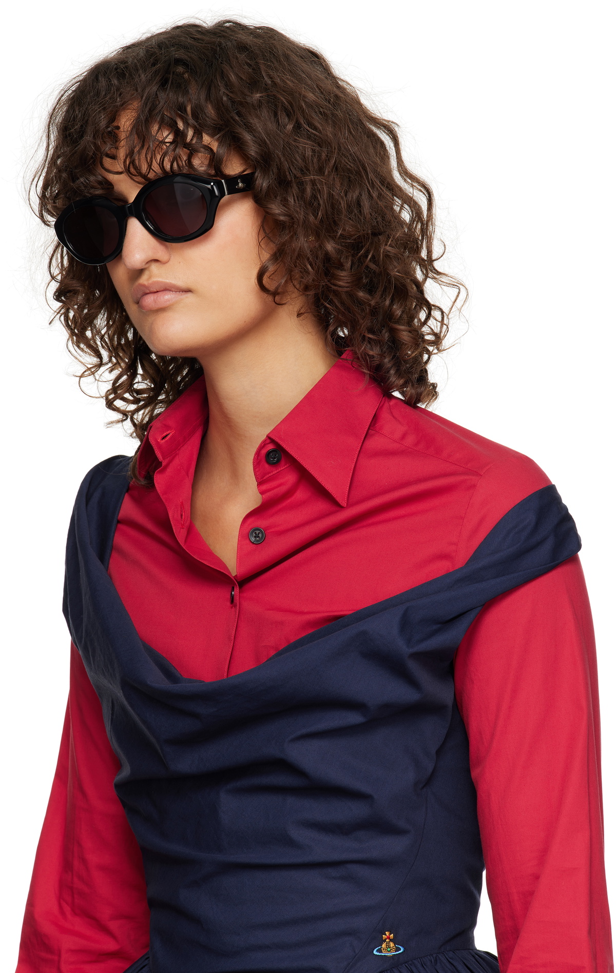 Vivienne Westwood Black Zephyr Sunglasses