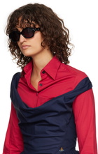 Vivienne Westwood Black Zephyr Sunglasses