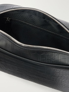 George Cleverley - Croc-Effect Leather Wash Bag - Black