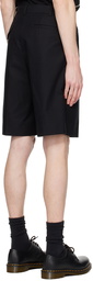 Comme des Garçons Homme Deux Black Pleated Shorts