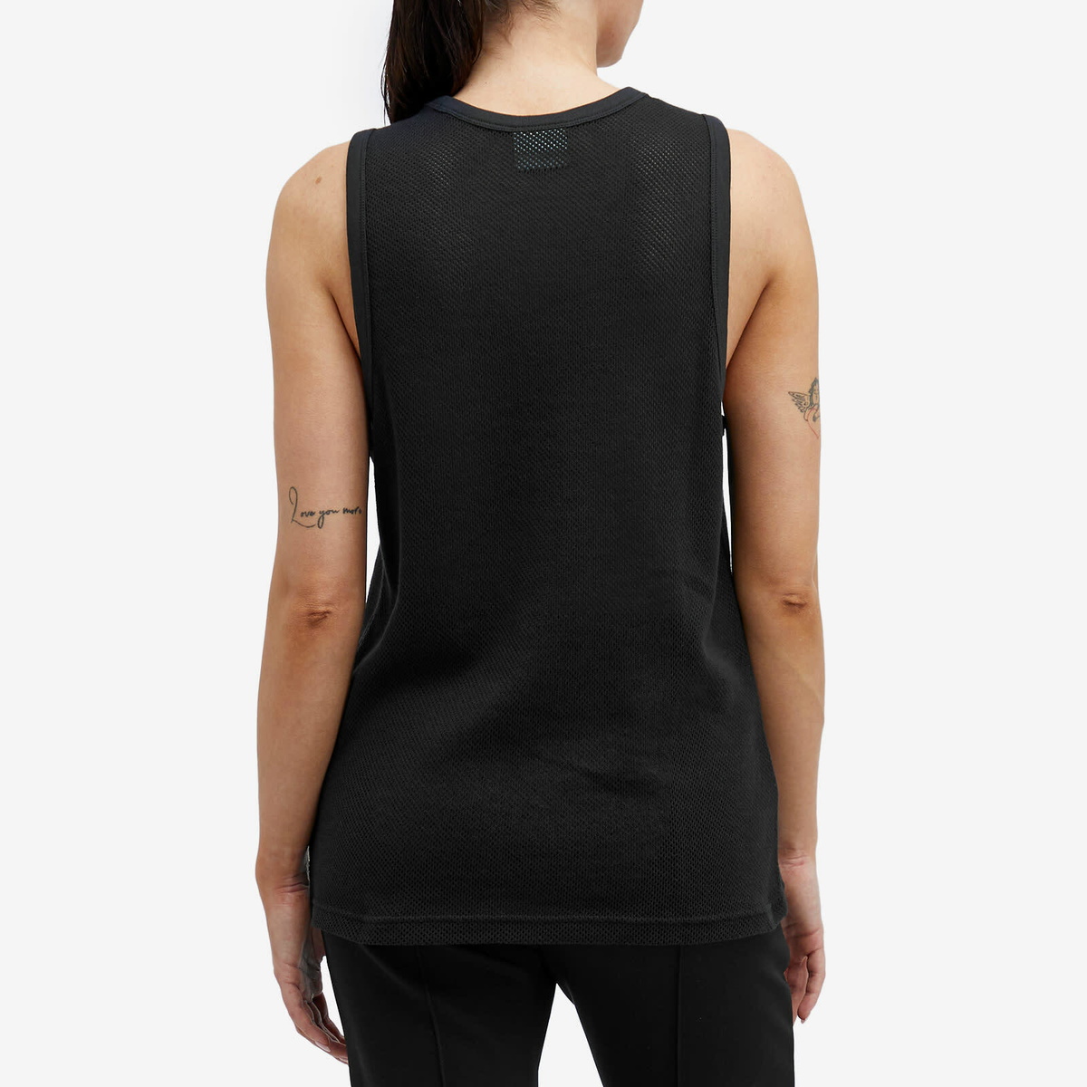 Courrèges Women's Sports Mesh Tank Top in Black