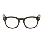 Tom Ford Black Blue Block Clip-On Round Glasses