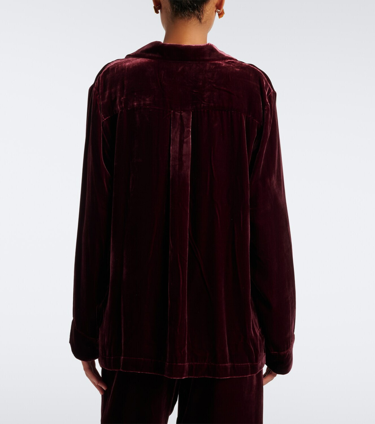 Asceno Calabasas velvet shirt