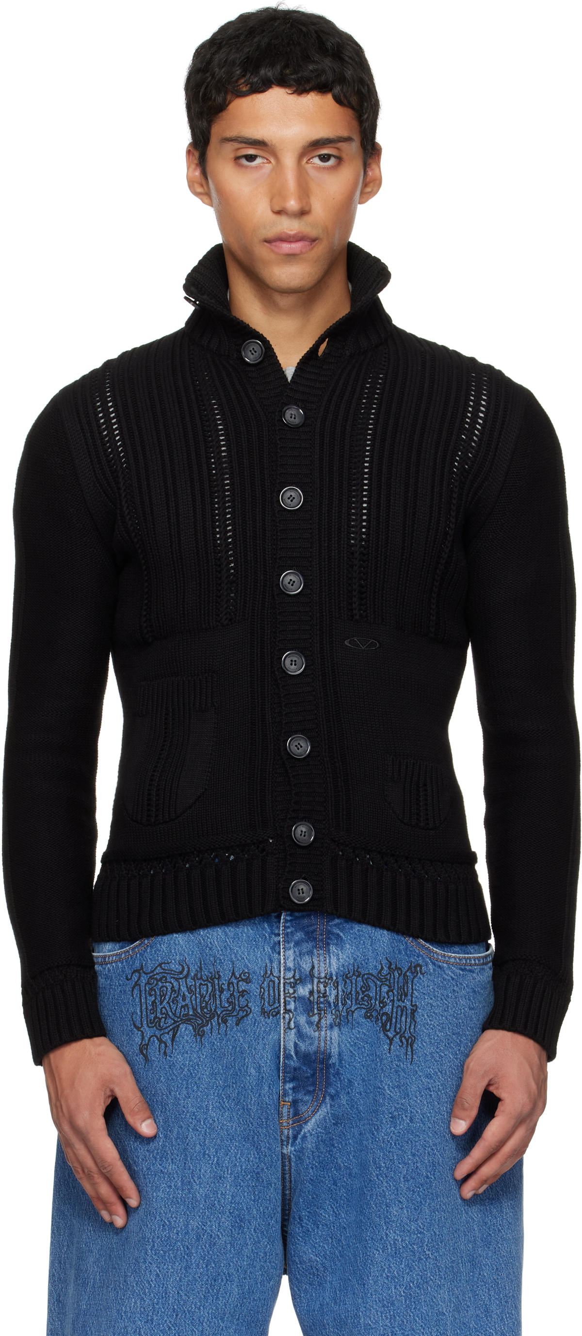 VETEMENTS Black Cargo Cardigan