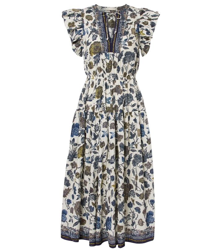 Photo: Ulla Johnson Kairi gathered cotton-blend midi dress