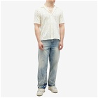Represent Lace Knitted Vacation Shirt in Chalk