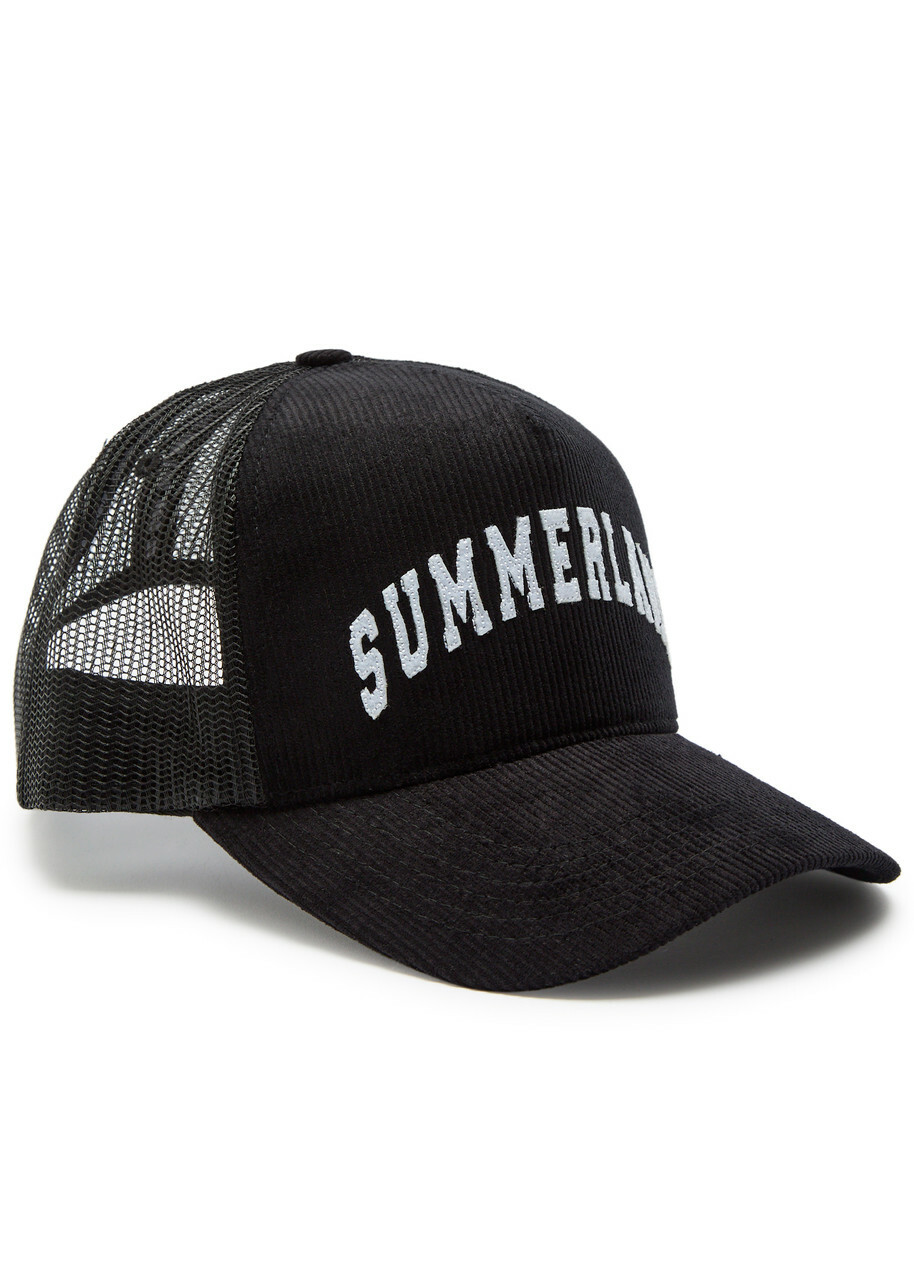 Nahmias Black Corduroy Summerland Cap Nahmias