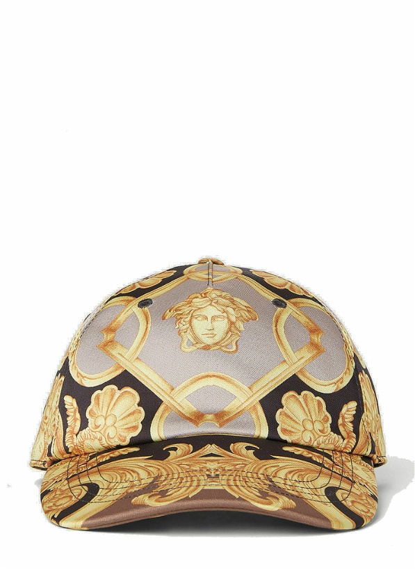 Photo: Versace - Heritage Barocco Baseball Cap in Gold