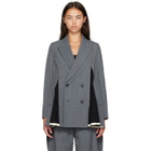 UNDERCOVER Gray UP2F1102 Slit Panel Blazer