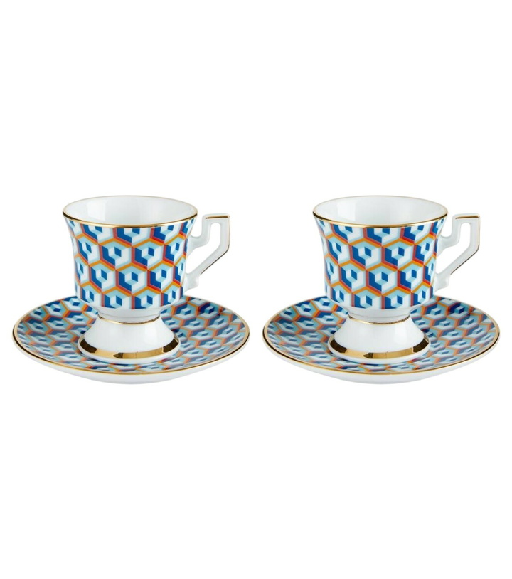 Photo: La DoubleJ Cubi set of 2 espresso cups and saucers