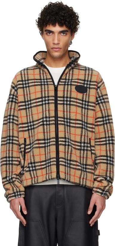 Photo: Burberry Beige Fairfax Check Sweater
