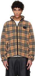 Burberry Beige Fairfax Check Sweater