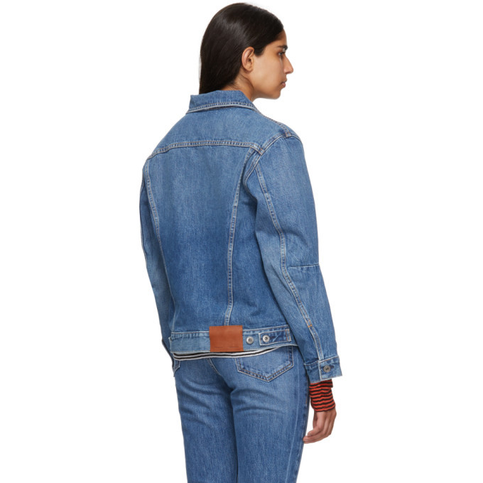 Proenza Schouler Blue PSWL Denim Drawstring Jacket Proenza Schouler