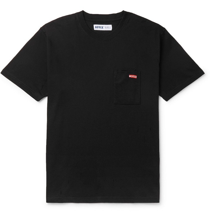 Photo: AFFIX - Logo-Print Cotton-Jersey T-Shirt - Black