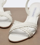 Manolo Blahnik Volusan leather slingback sandals