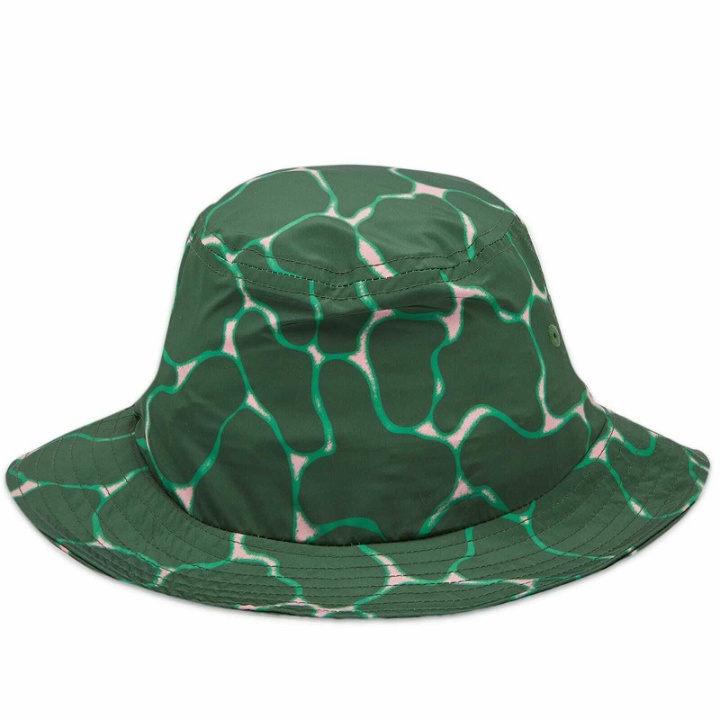 Photo: Gramicci Men's Shell Bucket Hat in Ripple Green