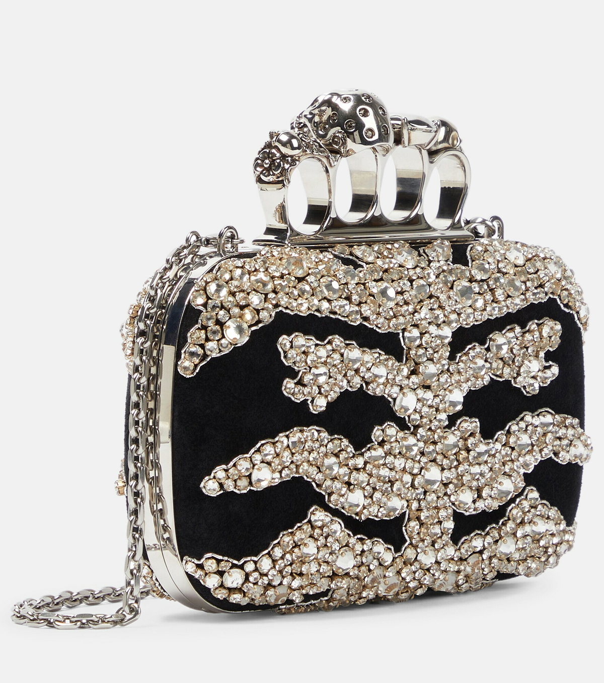 Alexander McQueen - Four Ring embellished clutch Alexander McQueen