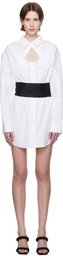 Alexander Wang White Deconstructed Minidress