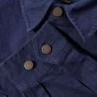 Beams Plus Men's Herringbone Shirt Jacket in Navy