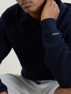 Aimé Leon Dore - Ribbed Cotton-Blend Bouclé Polo Shirt - Blue