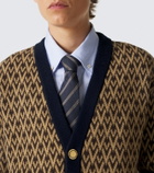 Valentino Toute La V jacquard virgin wool cardigan