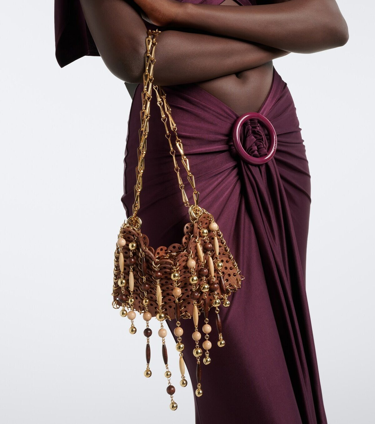 Rabanne 1969 Small embellished shoulder bag