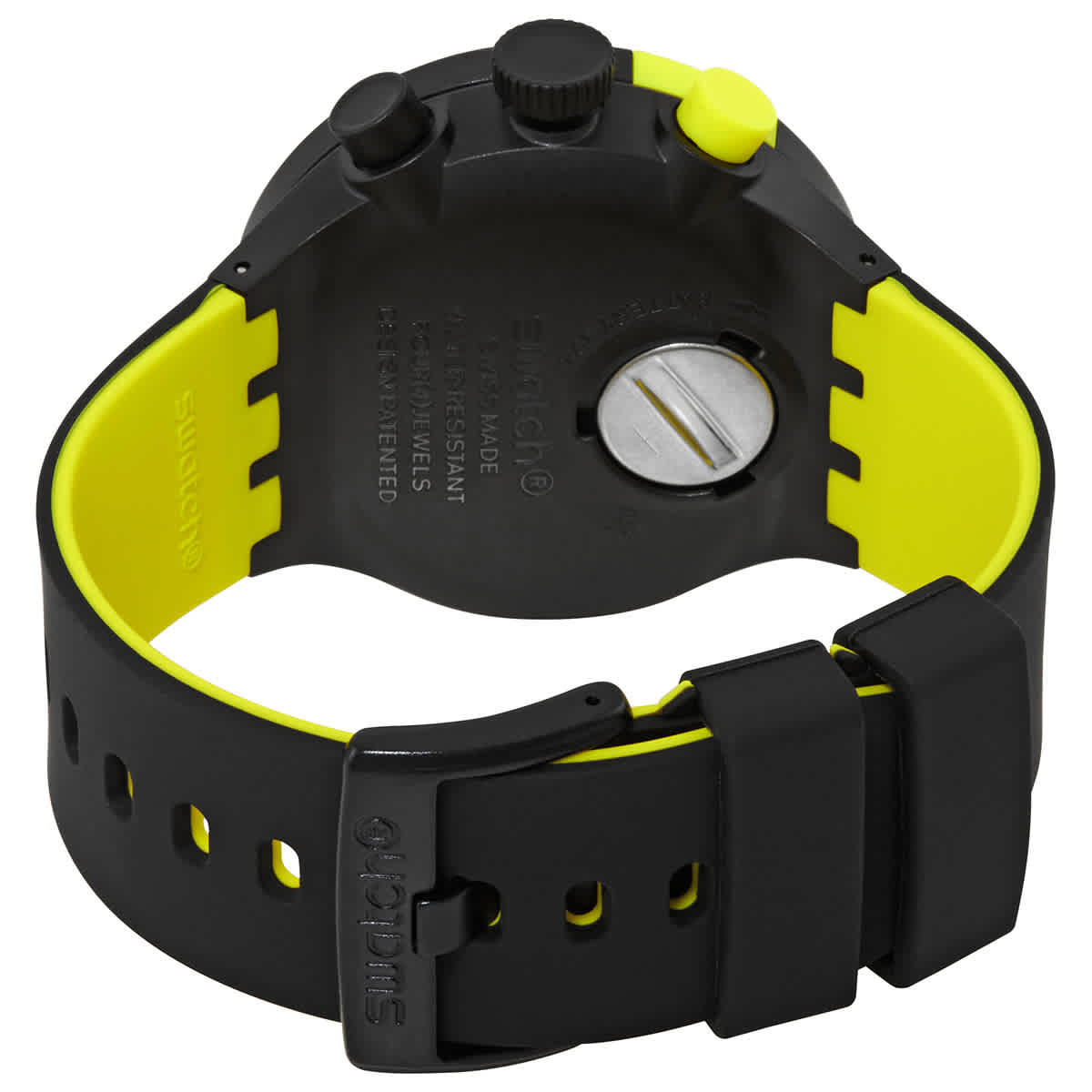 Swatch Checkpoint Yellow Chronograph Quartz Unisex Watch SB02B403