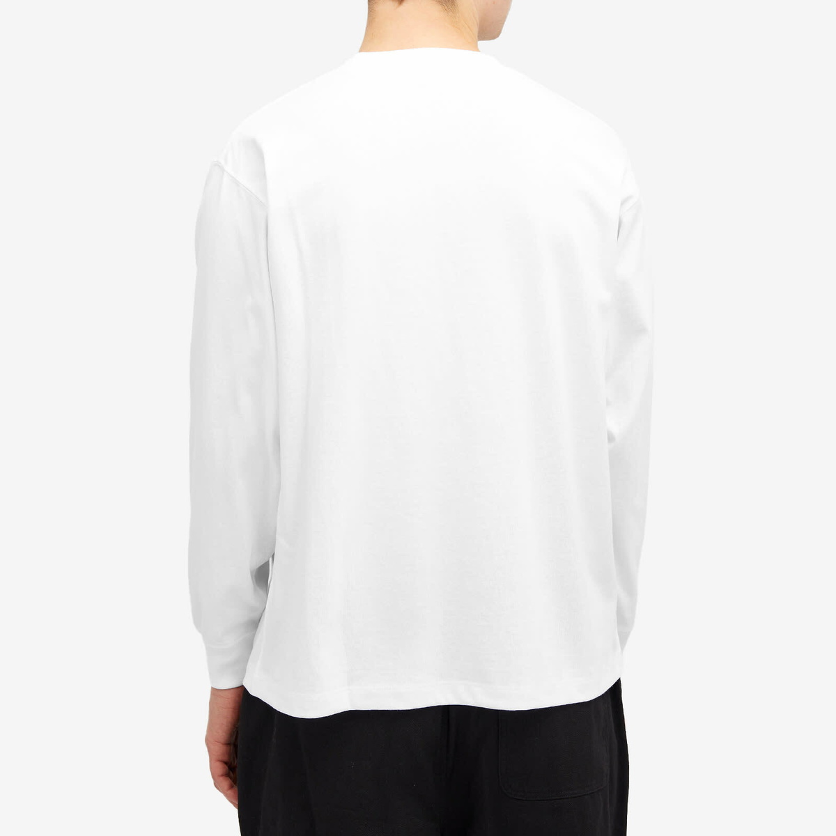 Danton Men's Long Sleeve Logo T-Shirt in White