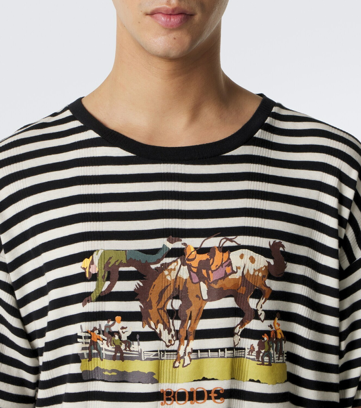 Bode Rodeo striped cotton jersey T-shirt