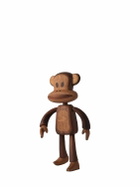 BOYHOOD - Julius The Monkey Small Oak Sculpture
