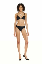Diesel Triangle bra in nylon with Oval D detail - Bras Womens in Black