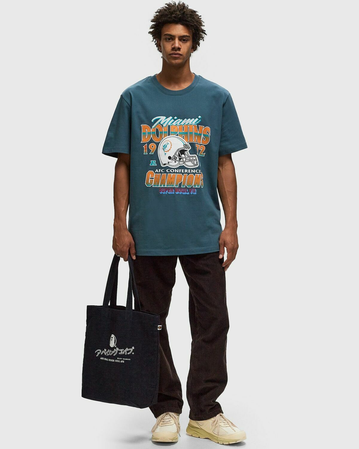 Fanatics Dolphins Champs Tee Blue Mens Shortsleefe