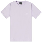 A.P.C. Men's A.P.C Item Logo T-Shirt in Violet