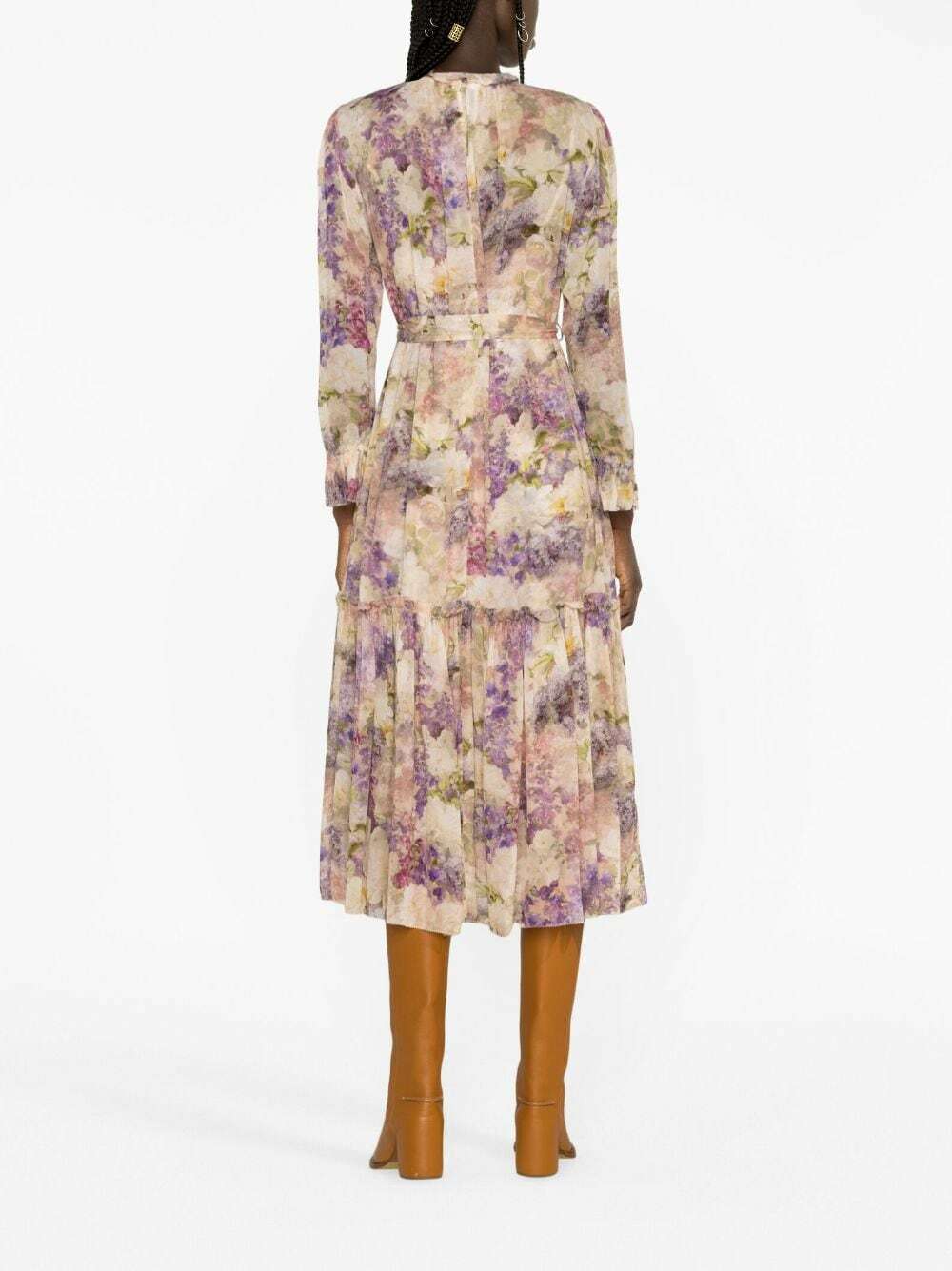 ZIMMERMANN - Floral Print Long Shirt Dress Zimmermann