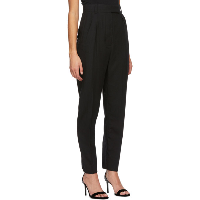 Haider Ackermann Black Wool Meditation Trousers